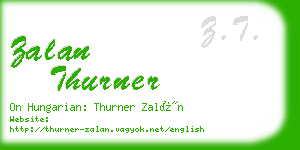 zalan thurner business card